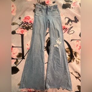 American Eagle Super High Rise Flare Jeans